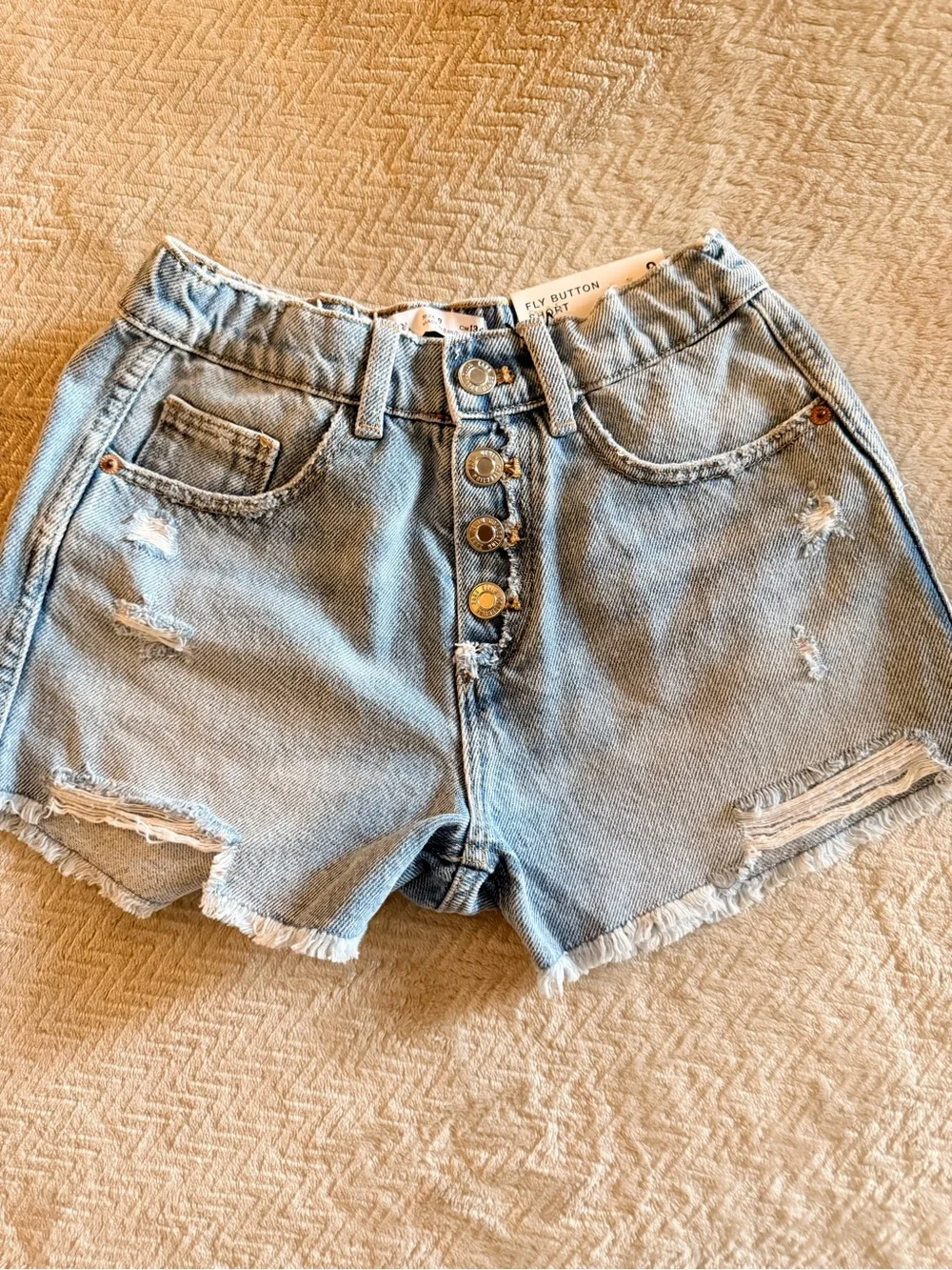 Girls Denim Shorts Bundle – Size 9 – Zara + Basic Shop